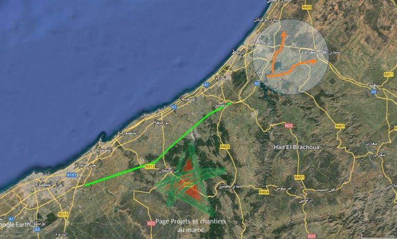 مستجدات مشروع الطريق السيار القاري الرباط الدار البيضاء
